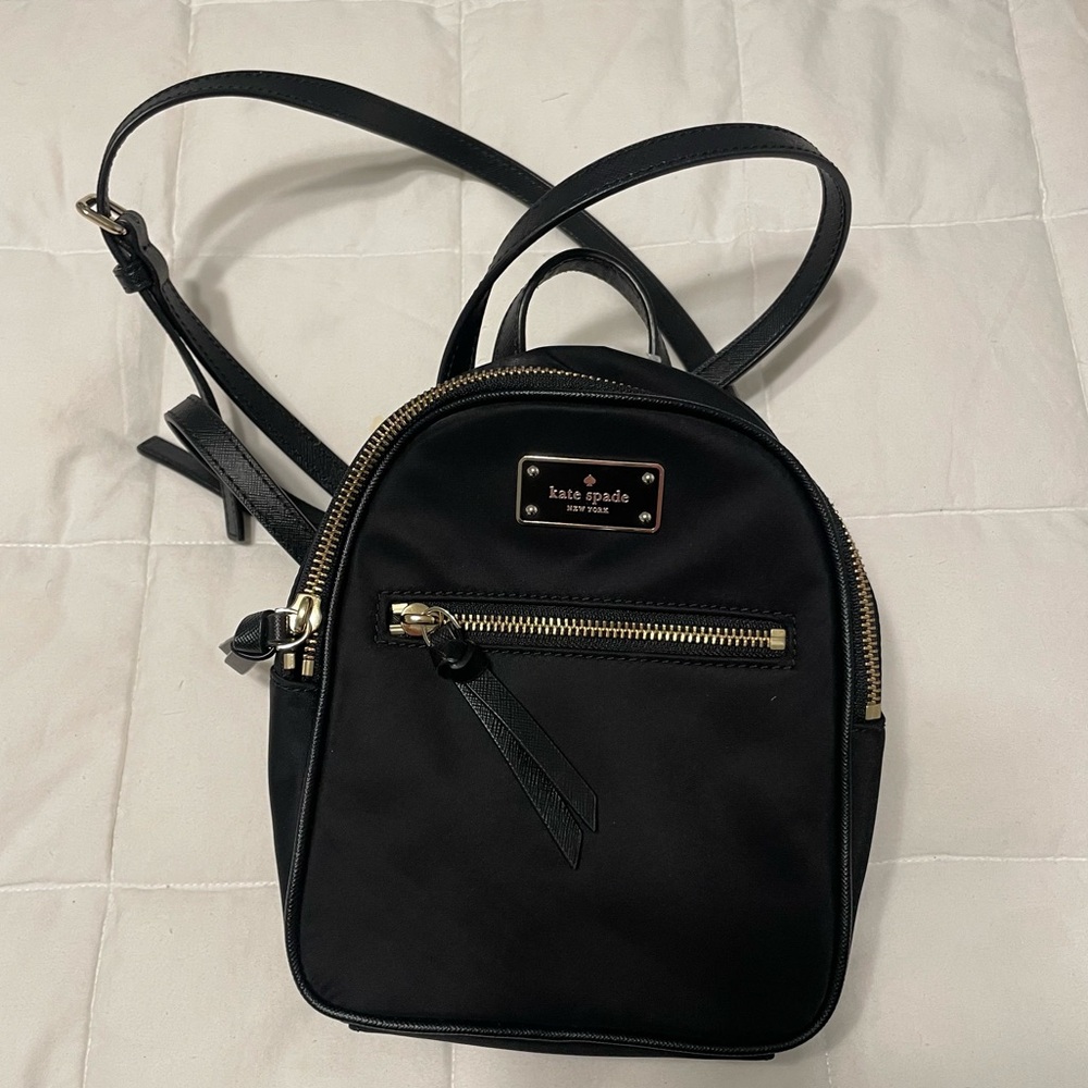 Kate Spade New York Black Nylon Mini Bradley Backpack NWT